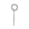 Black Bow Jewelry 14k White Gold, Amanda Collection, Small Block Style Initial P Pendant - 2 of 4