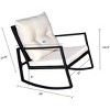 Kozyard 3 Piece Outdoor Rocking Chairs Patio Bistro Set with Table and Cushions for Garden Porch Backyard Bistro - 3 of 4