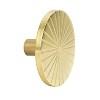 LunaLulinlk (3 pack) 2.25" Single Gold Finish Metal Round Wall Hook - 3 of 4
