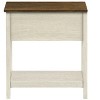 Monarch Specialties ACCENT TABLE - 24"H / ANTIQUE WHITE / ESPRESSO VENEER - 3 of 3