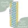 Elanze Designs Hi I'm Awkward Yellow Blue 20 ounce Stainless Steel Travel Tumbler - 3 of 4