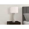 Monarch Specialties Lighting 29inchH Table Lamp Grey Resin Ivory / Cream Shade Modern - 3 of 4