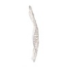 15.5"x16" Leaf Patterned Wall Decor White - A&B Home: Iron Artwork, Botanical Theme, Unframed Vertical Display - 2 of 4