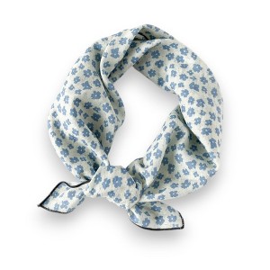 Anna-Kaci Women’s Cotton Square Scarf with Floral and Paisley Print for Neck Hair and Handbag Styling - 22.8IN×22.8IN - 1 of 4