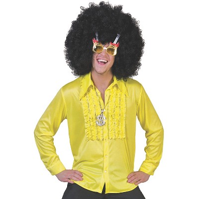 Halloween Express Men's 70's Saturday Night Ruffle Shirt Costume