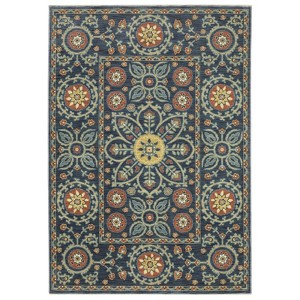 Oriental Weavers Francesca FR11B Blue / Rust Indoor Area Rug - 5'3" x 7'6" - 1 of 4