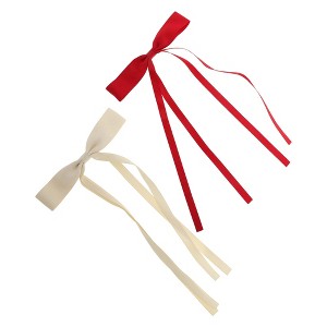 Unique Bargains Double Bow Hair Clips 2 Pcs - 1 of 4