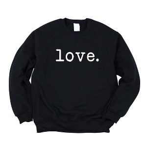 Simply Sage Market Women's Graphic Sweatshirt Love Typewriter - 1 of 3