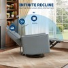 Swivel Rocking Recliner Chair, Lumbar Support & Padded Armrest, Comfortable Rocker Recliner, for Living Room, Bedroom - 4 of 4