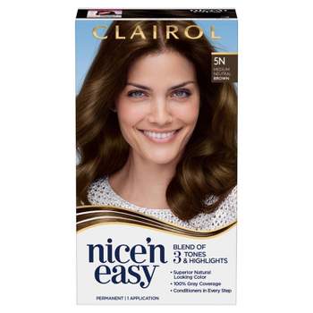 Clairol Nice'n Easy Permanent Hair Color Cream Kit - 5N Medium Neutral Brown