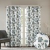 DSVIMOY Curtain Panels, Jacquard Printed Room Darkening Curtain Panel for Living Room, Bedroom, Aqua, 84"*50"*0.13" - 4 of 4