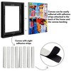 Americanflat 5.5x14 Collage Picture Frame with Shatter-Resistant Glass - Fits Three 4x4 Photos or One 5.5x14 Photo - Signature Collection - Black - 4 of 4