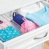 iDesign Plastic Dresser Drawer Organizer for Bedroom - Set of 3 - Clear - 3 of 4