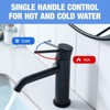 PAGED Tall Bathroom Faucets, Single Hole Bathroom Sink Faucet, Single Handle Vanity Basin Faucet with Stainless Steel Material - 3 of 4