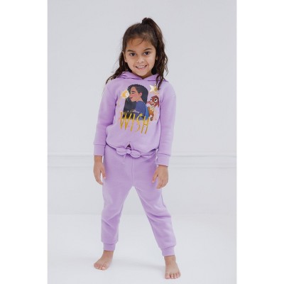 Disney Wish Purple Fleece Pullover Hoodie and Jogger Set