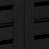 Galano 3-Door 16-Pair Shoe Storage Cabinet with Adjustable Shelves in Black Oak 45.3" W × 13" D × 28" H - 4 of 4