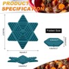 Unique Bargains Hexagon Star Heat Resistant Silicone Trivet Mat for Pots Coasters 2 Pcs - 2 of 4