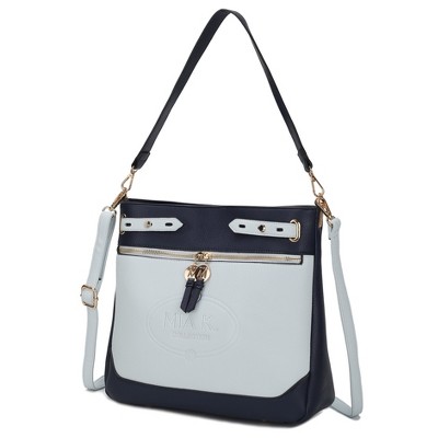 MKF Collection Evie two-tone Vegan Leather Women’s Shoulder bag by Mia K