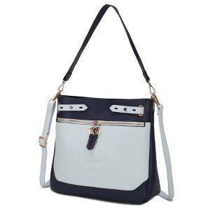 MKF Collection Evie two-tone Vegan Leather Women’s Shoulder bag by Mia K - 1 of 4
