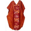 LA LEELA Women's Summer Oversize Caftan Long Flowy Home Wear Loungewear Dashiki House Dresses for Women 2X-3X Style_B423_Orange - 4 of 4