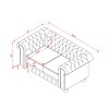 NicBex 66.5 Inch Faux Leather Loveseat Sofa,2-Seat Upholstered Sofa for Living Room,Small Space,Office,Apartment - 3 of 4