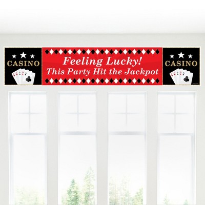 Big Dot of Happiness Las Vegas - Casino Decorations Party Banner