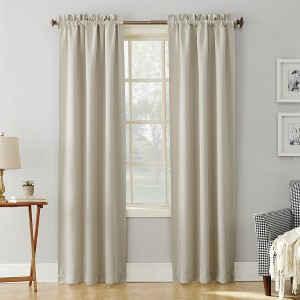 Sun Zero Blackout Kenneth Energy Saving Rod Pocket Curtain Panel - 1 of 2