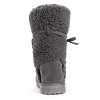 Essentials by MUK LUKS Women's Clementine Boots-Dark Grey Heather 10 - 3 of 4