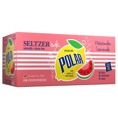 Polar Seltzerade Watermelon Lemonade - 8pk/12 fl oz Cans