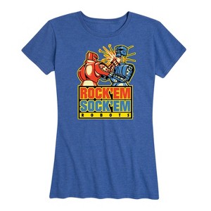Women's - Rock 'Em Sock 'Em Robots - Rock 'Em Sock 'Em Robots Short Sleeve Graphic T-Shirt - 1 of 4