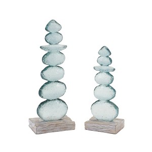 Melrose Stacking Rock Sculpture (Set of 2) - 1 of 4