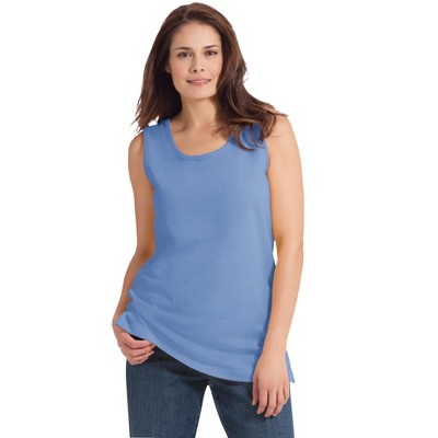Woman Within Women's Plus Size Petite Perfect Scoopneck Tank