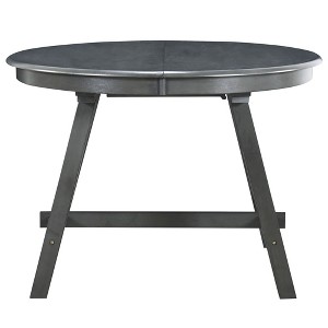 NicBex Mid-Century Wood Round Extendable Dining Table for 4 to 6,Meeting Room,Living Room - 1 of 4
