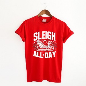 Simply Sage Market Women's Sleigh All Day Short Sleeve Garment Dyed Tee - 1 of 4