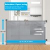 iMountek"Retractable Baby Safety Gate 58.3in Extra Wide for Toddlers, Dogs - Punch & Punch-Free Kit"Black Grey - 3 of 4