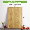 Extra Large Bamboo Cutting Board for Kitchen, Chopping Board with Juice Groove & Handles, Over Sink Cutting Board for Meat Vegetables Fruit - 3 of 4