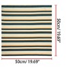 INSPIRE CHIC Women's Stripe Print Wrap Scarves Head Scarf Kerchief Neckerchief 1 Pc - 3 of 4