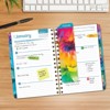 HARDCOVER 2026 Planner, 5.5"x8": 14 Months (Nov 2025-Dec 2026), Daily/Weekly/Monthly,  Bookmark, Pocket Folder w Sticky Notes (Rainbow Petals) - 3 of 4