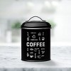 Amici Home Coffee Fix Metal Canister, Airtight Lid, Sealed Metal Storage Container for Kitchen Countertops and Pantry Organization, 36 oz. - 2 of 4