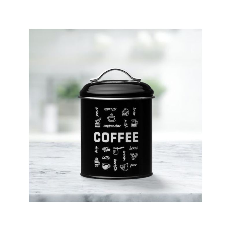 Amici Home Coffee Fix Metal Canister, Airtight Lid, Sealed Metal Storage Container for Kitchen Countertops and Pantry Organization, 36 oz., 2 of 5