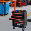 Maggift 6-Drawer RollingTool Boxes with Keyed Locking System, Ball Bearing Drawer Slides, Steel Tool Storage Box for Office, Red, 20.9"*13"*30.5" - 3 of 4