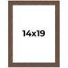 PosterPalooza | 14x19 Wide Barnwood Picture Frame, UV Acrylic, 6 Finishes - Grey, Brown, White, and Black - 2 of 4