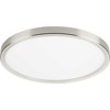 Progress Lighting, Everlume, 1-Light, Flush Mount, Brushed Nickel, Edgelit Round Trim Ring - 3 of 4