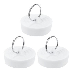 Unique Bargains Bathroom Kitchen Laundry Rubber Hanging Ring Sink Bathtub Drain Stoppers - 1 of 4