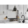 Urban Ambiance Luxury Modern Farmhouse Indoor Pendant,  8-5/8''H x 8-1/4"W x 8-1/4''D,  Matte Black Finish, UHP4673 - 2 of 4