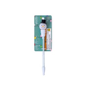 Yoobi Holiday Novelty Ballpoint Pen Snowman Light Up Pen 1.0mm Black Ink Stocking Stuffer - 1 of 4