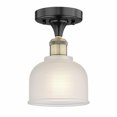 Dayton - 1 Light Semi-Flush Mount In Industrial Style-9.25 Inches Tall and 5.5 Inches Wide