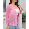 BLUEMING Women's V Neck Button Down Knitwear Long Sleeve Soft Basic Knit Cardigan Sweater - 3 of 4