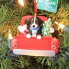 Kurt S. Adler 3.25 In Dog In Back Of Truck Christmas Tree Diy Personalize Tree Ornaments - 2 of 3