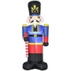 YOOCOZZ Christmas Decor- 8ft Xmas Inflatables Outdoor Decorations Nutcracker Toy Soldier with Scepter, Blow-Up Yard Christmas Decor with LED Lights - 2 of 4